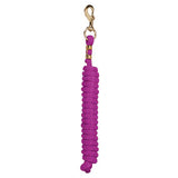 Weaver Poly Lead Rope with a Solid Brass 225 Snap (Solid - Diva Pink)