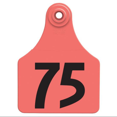 Allflex Global Large Numbered Calf Ear Tags Red