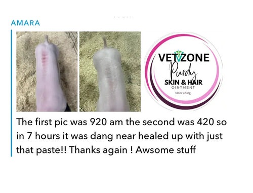 Vet Zone Purdy Skin & Hair Ointment- Aids in Healing & Conditions