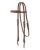 Tough 1 Harness Leather Browband Headstall with Tie Ends (5/8)