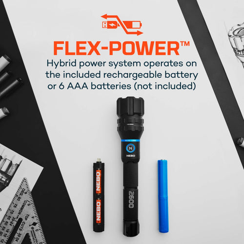 Nebo BLUELINE 2600 Flex Flashlight