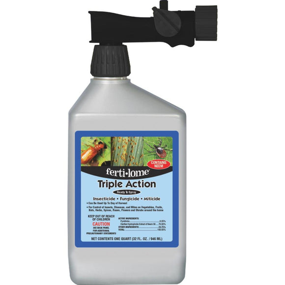 Ferti-lome Triple Action 32 Oz. Ready To Spray Hose End Insect & Disease Killer
