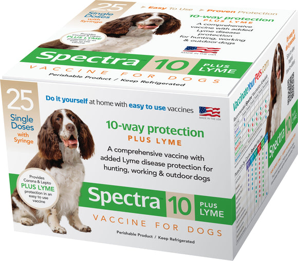 Durvet Canine Spectra 10 Plus Lyme Vaccine 1 Dose Syringe